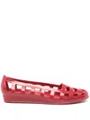 Ancient Greek Sandals Elli Jelly Ballerina Shoes In Red