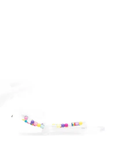 Ancient Greek Sandals Esther Bead-embellished Sandals In White