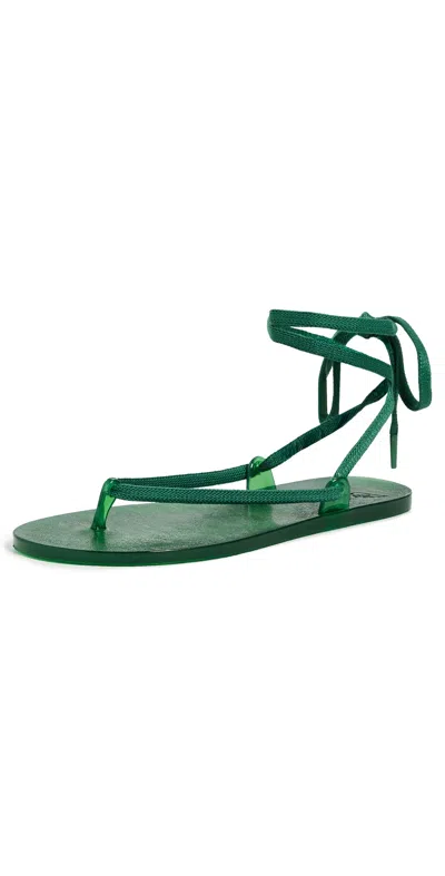 Ancient Greek Sandals Esther Jelly Thong Sandals In Green