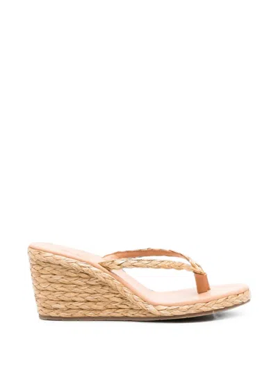 Ancient Greek Sandals Etheria Braided Wedge Sandals In Neutral