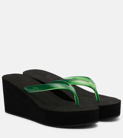 Ancient Greek Sandals Etheria Platform Thong Sandals In Black