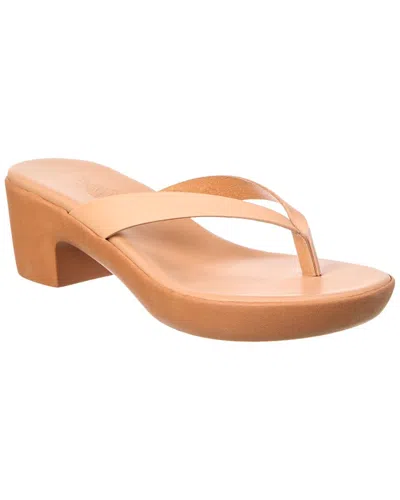 Ancient Greek Sandals Woman Thong Sandal Blush Size 5 Leather In Multi