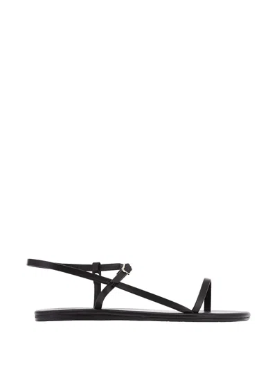 Ancient Greek Sandals Filothei Buckled Sandals In Black