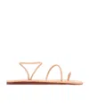 Ancient Greek Sandals Flat Sandals In Natural/platinum