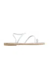 Ancient Greek Sandals Flat-soled Logo Sandals In Nude