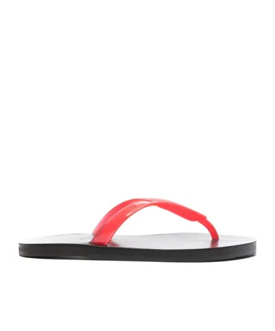 Ancient Greek Sandals Saionara Jelly Flip Flops In Red