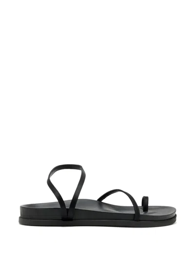 Ancient Greek Sandals Footbed Strap Sandals In Black