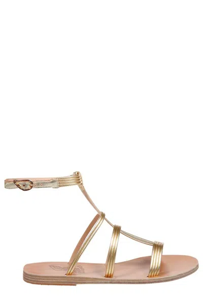 Ancient Greek Sandals Frigia Strap Sandals In Gold