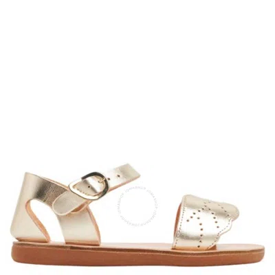 Ancient Greek Sandals Girls Andromeda Soft Sandals In Grey