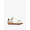 Ancient Greek Sandals Little Andromeda Leather Sandals In Gold