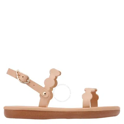 Ancient Greek Sandals Girls Orion Soft Leather Sandals In Beige