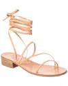 Ancient Greek Sandals Hara Heel Leather Sandal In White