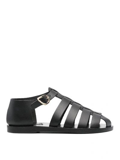 Ancient Greek Sandals Homeria Flat Sandal In Black  