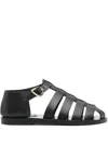 Ancient Greek Sandals Homeria Flat Sandal In Black  