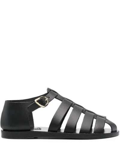 Ancient Greek Sandals Homeria Flat Sandal Shoes In Black