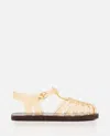 Ancient Greek Sandals Homeria Transparent Jelly Fisherman Sandals In Beige