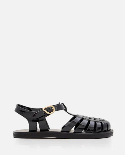 Ancient Greek Sandals Homeria Jelly Flat Sandals In Black
