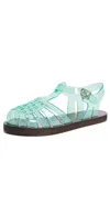 Ancient Greek Sandals Homeria Transparent Jelly Fisherman Sandals In Blue