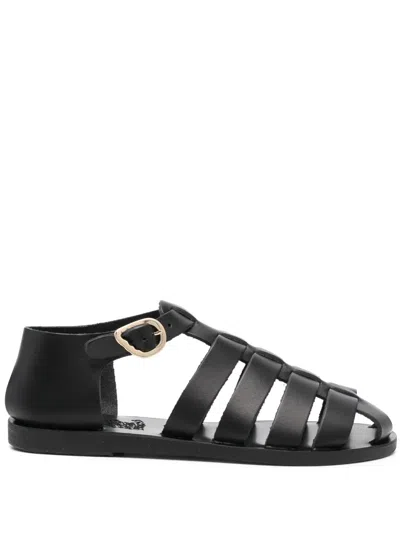 Ancient Greek Sandals Homeria Flat Sandal In Black  