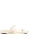 Ancient Greek Sandals Idra Leather Slides In Weiss