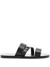 Ancient Greek Sandals Flache Ifiklis Sandalen In Schwarz