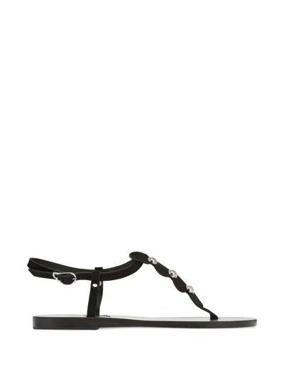 Ancient Greek Sandals Ilida Studs Sandals In Black