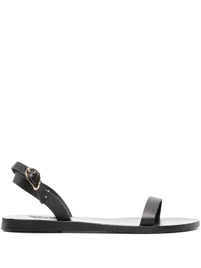 Ancient Greek Sandals Irida Flat Vachetta Sandals In Black