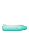 Ancient Greek Sandals Iro Transparent Jelly Ballerina Flats In Blue