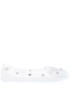 Ancient Greek Sandals Iro Embellished Rubber Ballet Flats In White