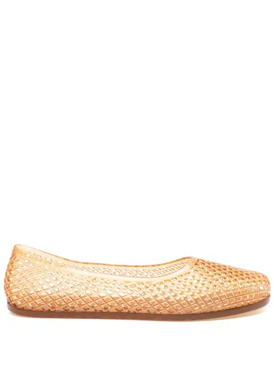 Ancient Greek Sandals Iro Transparent Jelly Ballerina Flats In Nude