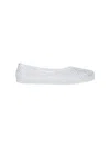 Ancient Greek Sandals Mesh Ballerina Flats Transparent Rubber Design In Transparent