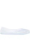 Ancient Greek Sandals Round-head Flat Shoes In White