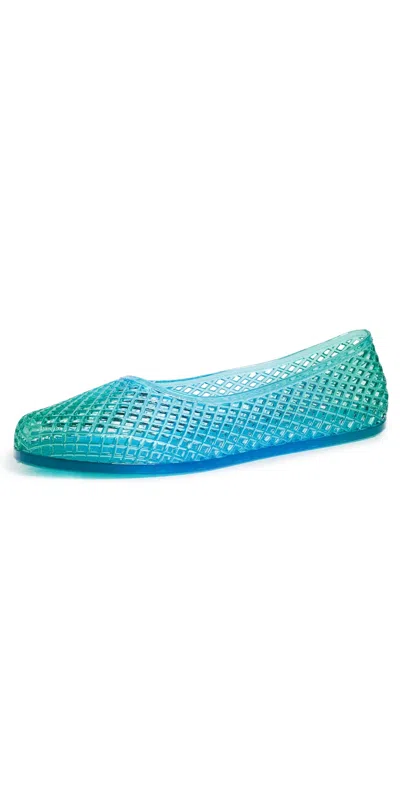 Ancient Greek Sandals Iro Flats Blue/green In Multi