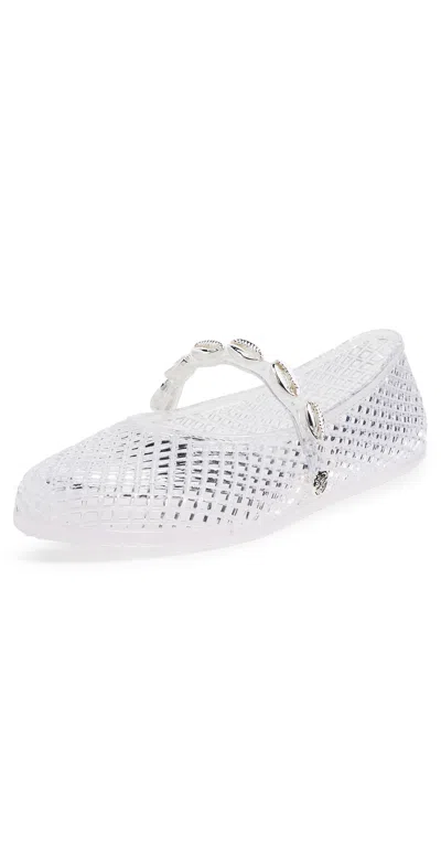 Ancient Greek Sandals Ancient Greek Iro Shells Ballerina In Transparent