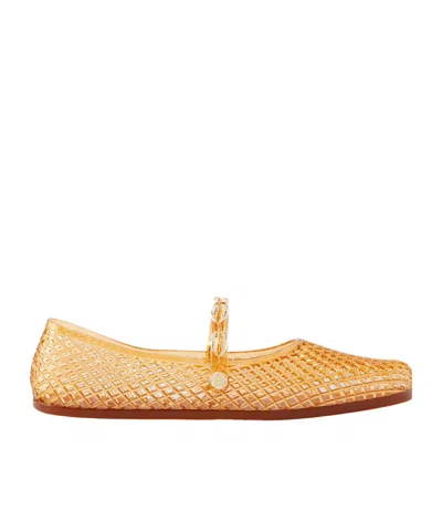 Ancient Greek Sandals Iro Embellished Fishnet Ballet Flats In Multi