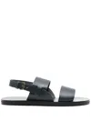 Ancient Greek Sandals Flache Irodotos Sandalen In Blue