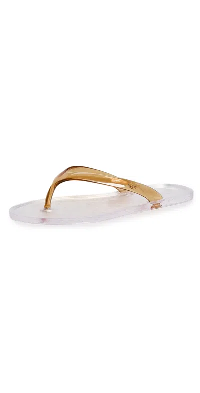 Ancient Greek Sandals Jelly Flip Flops Caramel/clear In White