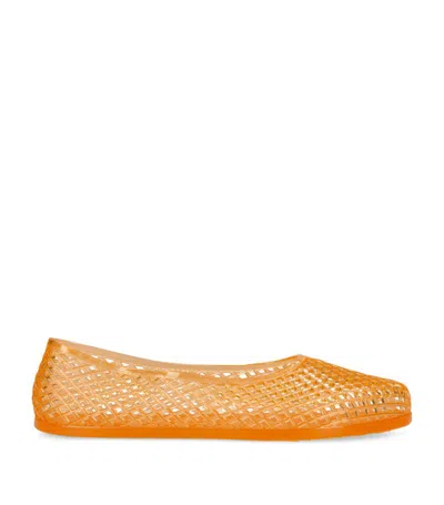 Ancient Greek Sandals Jelly Iro Ballet Flats In Orange