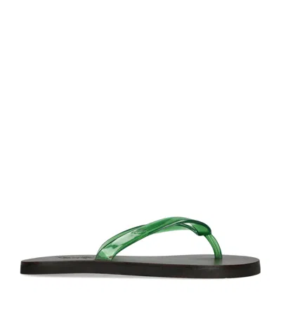 Ancient Greek Sandals Jelly Saionara Flip Flops In Green