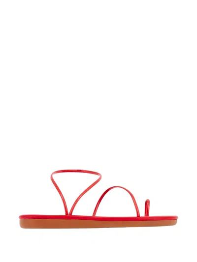 Ancient Greek Sandals Kansiz Strap Sandals In Red