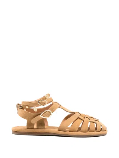 Ancient Greek Sandals Karina Cage Sandals In Brown