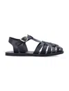 Ancient Greek Sandals Closed Toe Fisherman Style Flat Sandal In Black