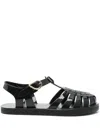 Ancient Greek Sandals Homeria Jelly Flat Sandals In Black