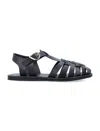 Ancient Greek Sandals Closed Toe Fisherman Style Flat Sandal In Black