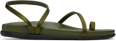 Ancient Greek Sandals Khaki Eleftheria Footbed Sandals