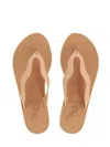 Ancient Greek Sandals Leather Flip Flops In Multi