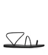 Ancient Greek Sandals Leather Astro Sandals In Black