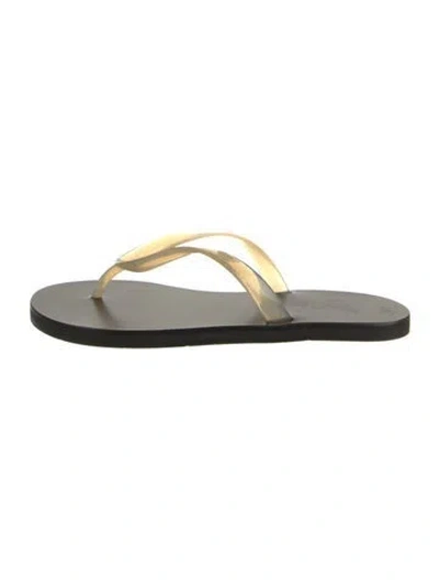Pre-owned Ancient Greek Sandals Leather In Black