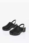 Ancient Greek Sandals Leather Clog With Studs Detail
