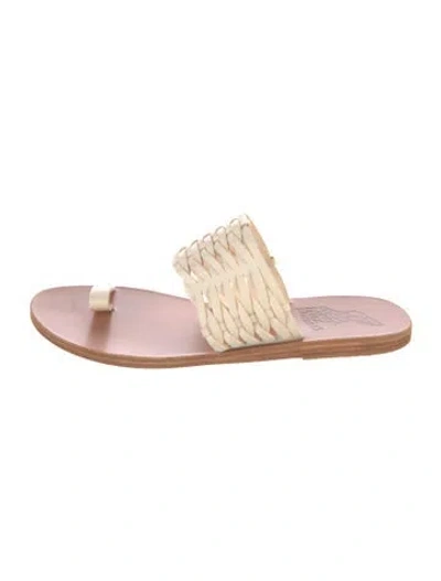 Pre-owned Ancient Greek Sandals Leather Espadrilles In Pink